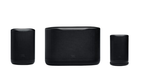 Three speakers in a row.